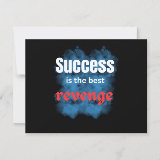 positive quotes\success is the revenge kaart (Voorkant)