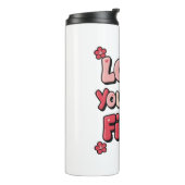 Positive Self Love "Love Yourself First" Thermosbeker (Gedraaid links)