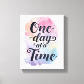 Positive Sobriety and Recovery Saying Canvas Afdruk (Voorkant)