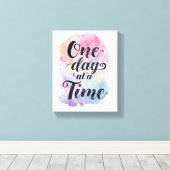 Positive Sobriety and Recovery Saying Canvas Afdruk (Insitu (Houten vloer))