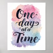 Positive Sobriety and Recovery Saying Poster (Voorkant)