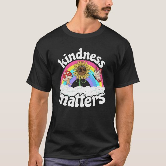 Positive Sped Teacher Anti Bullying Rainbow Kindne T-shirt (Voorkant)