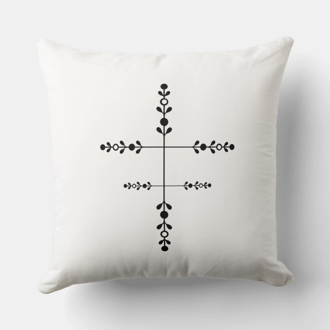 Positive Sunshine Art – Bright Happy Sun and Flowe Kussen (Achterkant)