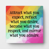 Positive Thinking Law Of Attraction Quote Fotoplaat (Voorkant)