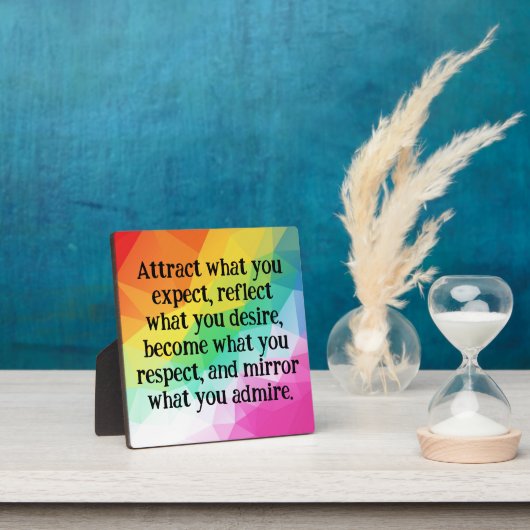 Positive Thinking Law Of Attraction Quote Fotoplaat (Insitu)