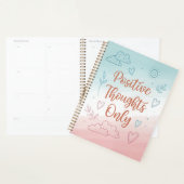 Positive Thoughts Only Journal – Pastel Design Planner (Display)