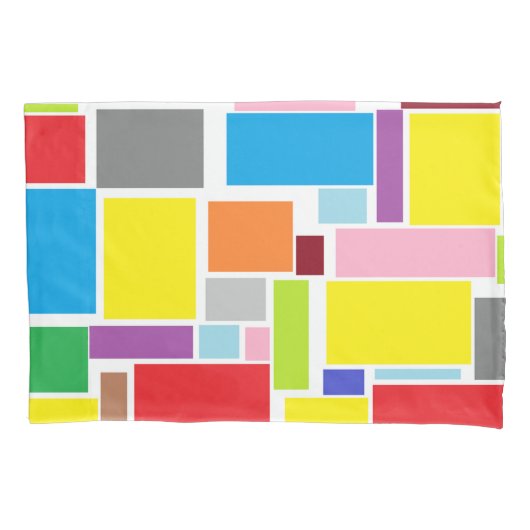 Positive Vibes Blokken Pillowcase Kussensloop (Voorkant)