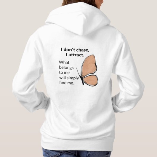 Positive Vibes Butterfly Hoodie (Achterkant)