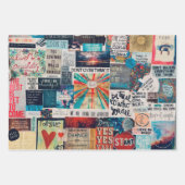 Positive Vibes Collage Wrapping Paper (Voorkant 3)