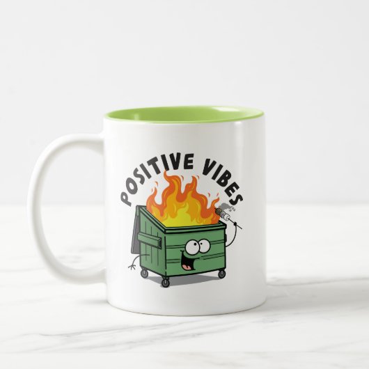 Positive Vibes Dumpster Mok (Links)