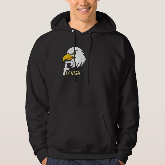 Positive Vibes Eagle Head Inspirerend Custom Hoodie (Voorkant)