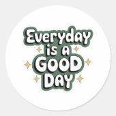 Positive Vibes Everyday Sticker - Bold Inspiration (Voorkant)