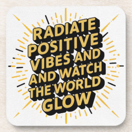 Positive Vibes-Onderzetter Bier Onderzetter