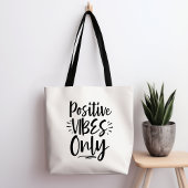 Positive Vibes Only Canvas tas