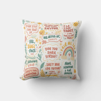 Positive Vibes Only: Doodle Art Prints Kussen