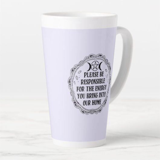 Positive Vibes Only Latte Mok (Rechterhoek)