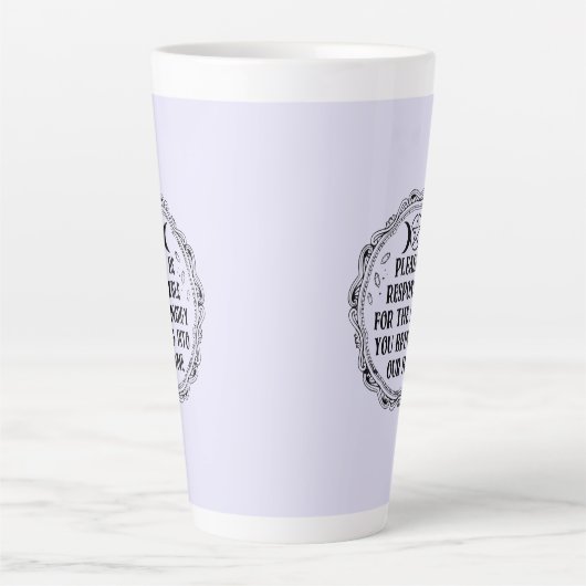 Positive Vibes Only Latte Mok (Voorkant)