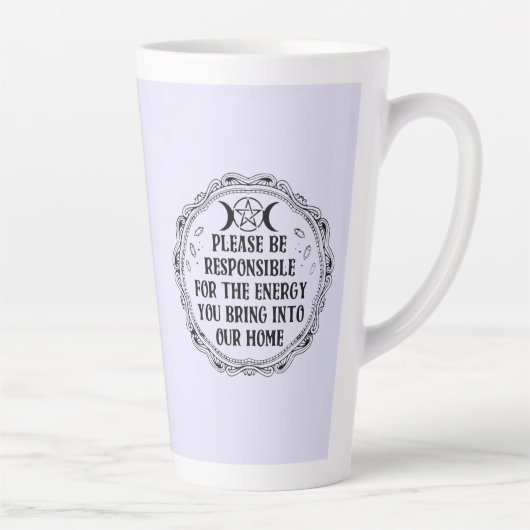 Positive Vibes Only Latte Mok (Rechts)