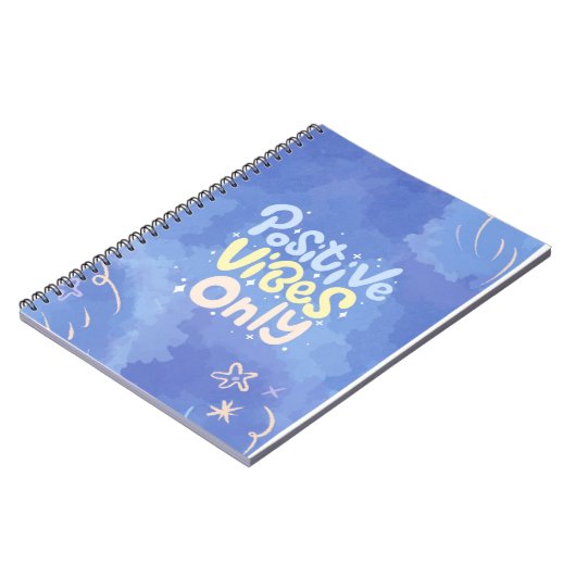 Positive Vibes Only Spiral Notebook  Notitieboek (Linkerzijde)
