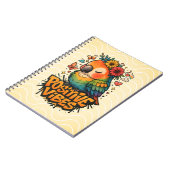 “Positive Vibes” Papegaai Notitieboek (Linkerzijde)