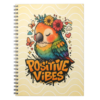 “Positive Vibes” Parrot Notitieboek
