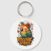 “Positive Vibes” Parrot Sleutelhanger (Achterkant)