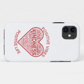 Positive Vibes Positief Leven iPhone 11 Hoesje (Achterkant (horizontaal))