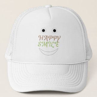 positive vibes smile face design trucker pet