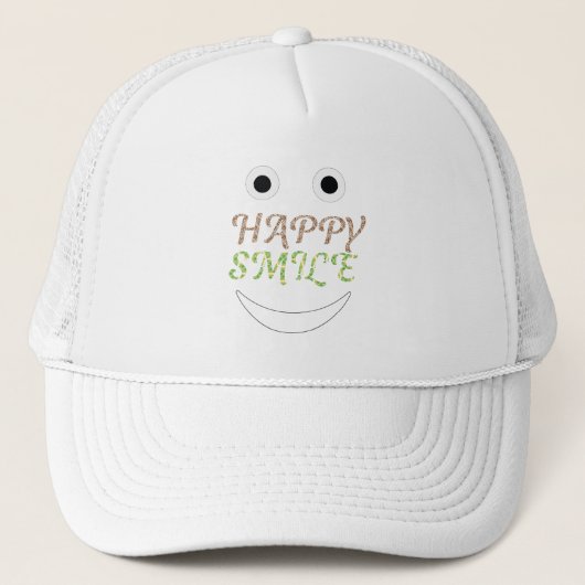 positive vibes smile face design trucker pet (Voorkant)