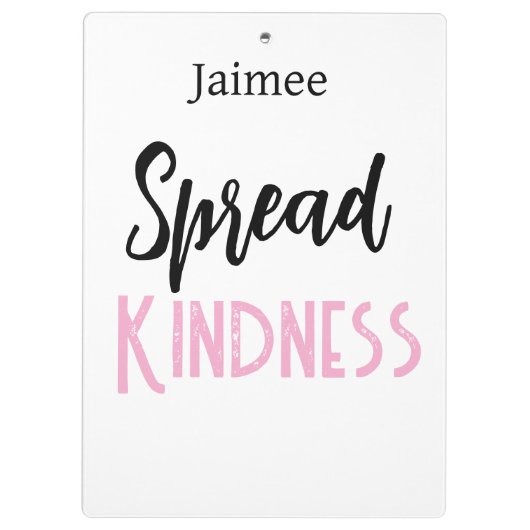Positive Vibes Spread Kindness Clipboard Klembord (Achterkant)