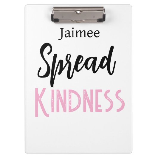 Positive Vibes Spread Kindness Clipboard  Klembord (Voorkant)