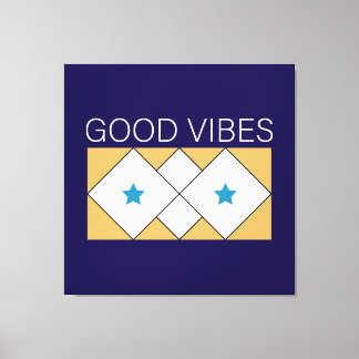 Positive Vibes verfrissend design Canvas Afdruk