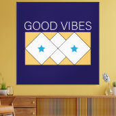 Positive Vibes verfrissend design Canvas Afdruk (Insitu (Woonkamer))