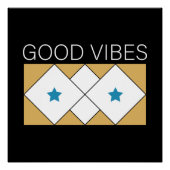 Positive Vibes verfrissend design Perfect Poster (Voorkant)