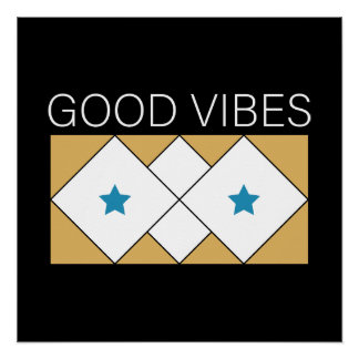 Positive Vibes verfrissend design Perfect Poster