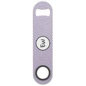 Positive words add initials purple speed flessenopener (Achterkant)