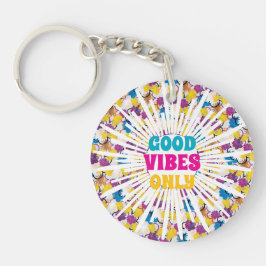 Positive Yellow Sunny Tropical Flower Summer vibe. Sleutelhanger