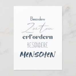 Positiver Spruch Zitat auf einer Postkarte Briefkaart