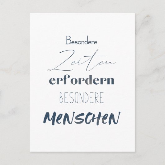 Positiver Spruch Zitat auf einer Postkarte Briefkaart (Voorkant)