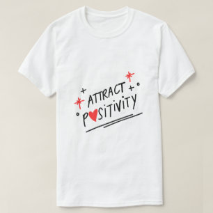 Positiviteit aantrekken – Mindset Typografie T-shirt