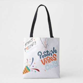 positiviteit aantrekken tote bag