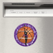 Positiviteit Basketball Magnet Paarse HAMbyWG (Insitu (Vaatwasser))