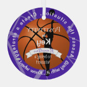 Positiviteit Basketball Ornament Lime Green HAMbyW (Achterkant)