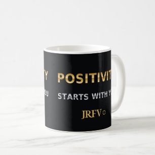 Positiviteit Begint Bij Jou JRFV Goud-Uitzicht Koffiemok