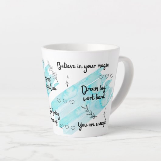 Positiviteit Boost Blue Latte Mok (Rechterhoek)