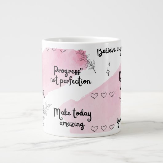 Positiviteit Boost Roze Specialty Mok (Voorkant)