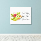 Positiviteit en succes canvas afdruk (Insitu (Houten vloer))