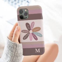 Positiviteit Floral Daisy Affirmatie Motivatie Case-Mate iPhone Case