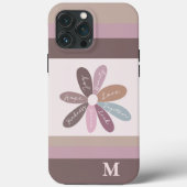 Positiviteit Floral Daisy Affirmatie Motivatie Case-Mate iPhone Case (Achterkant)