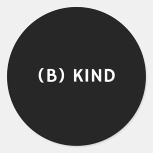 Positiviteit in het achterhoofd Antipesterijen Ronde Sticker